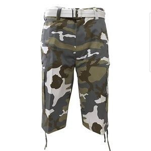 New, Never Been Used Men's Khaki Camo Shorts